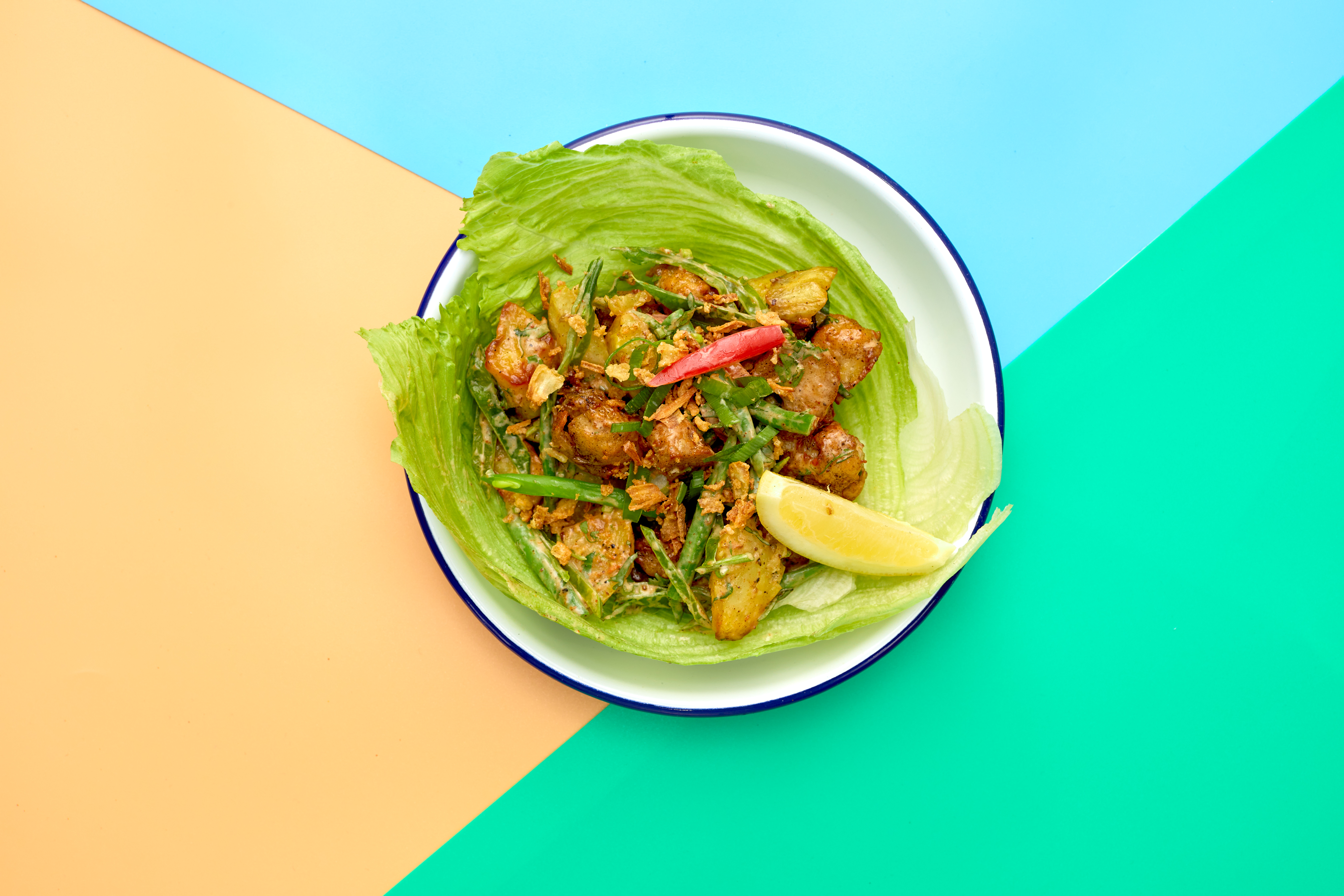 Mini Jerk Chick'n Salad